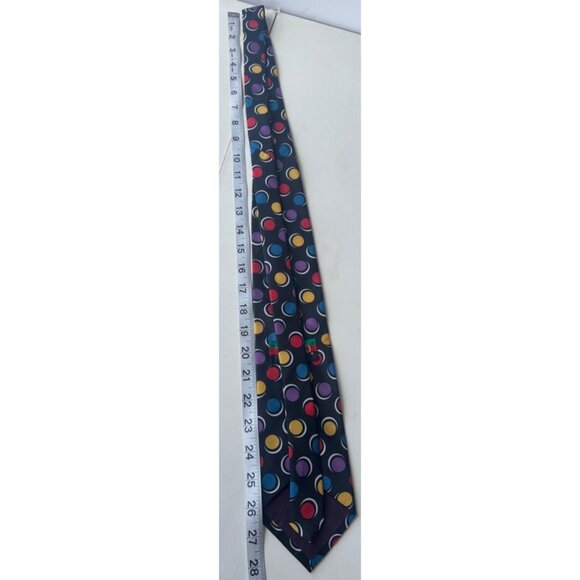 TANGO by Max Raab Men's Dress Shirt Tie Dots Print 100% Microfiber (Made In USA) - Picture 3 of 6